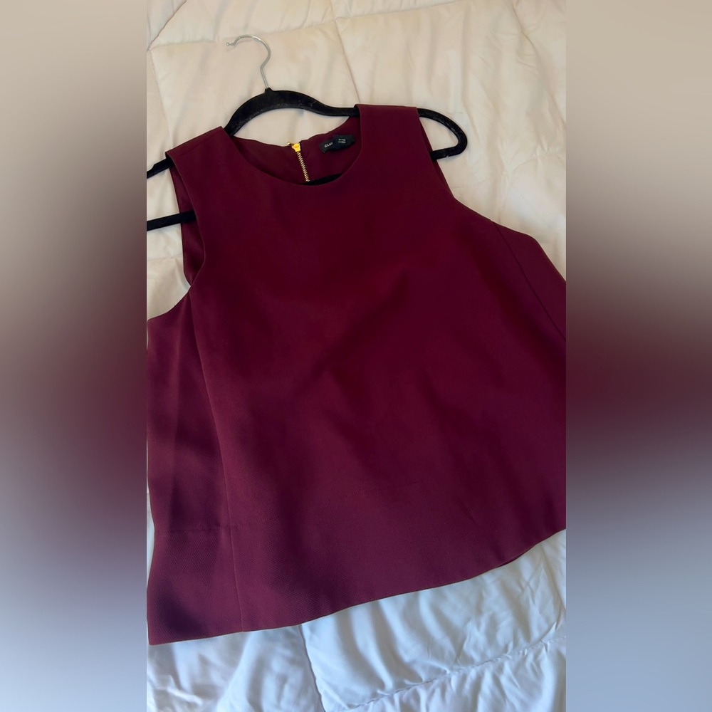 Club Monaco Maroon Suit Top